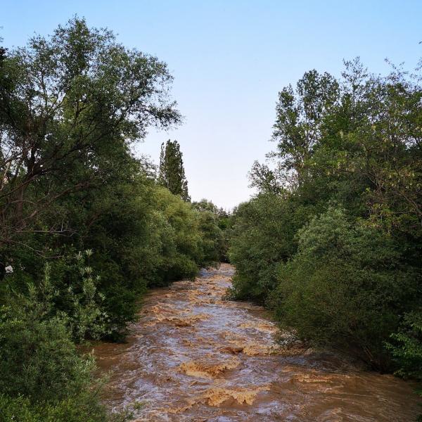 Aventino ad inizio piena a Taranta - Sergio Rusi